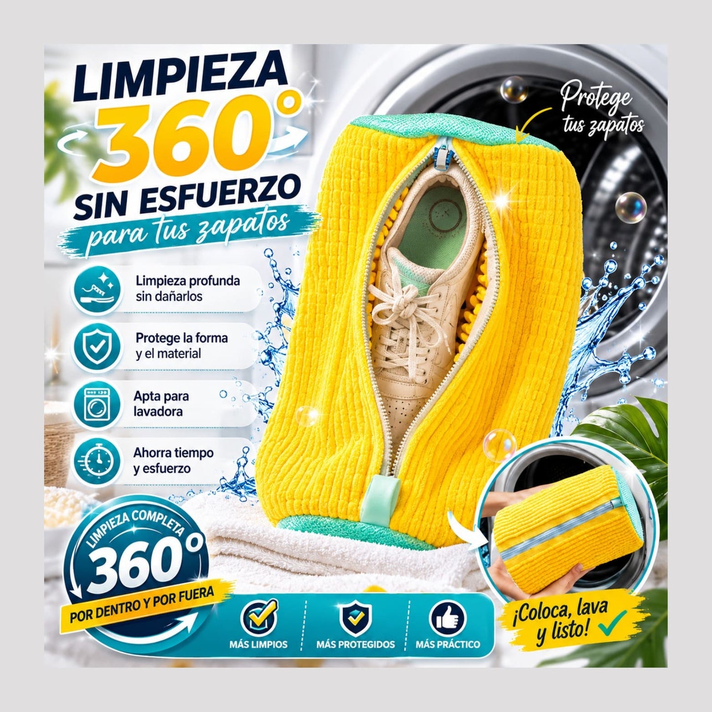 Bolsa para Lavar Zapatos en Lavadora
