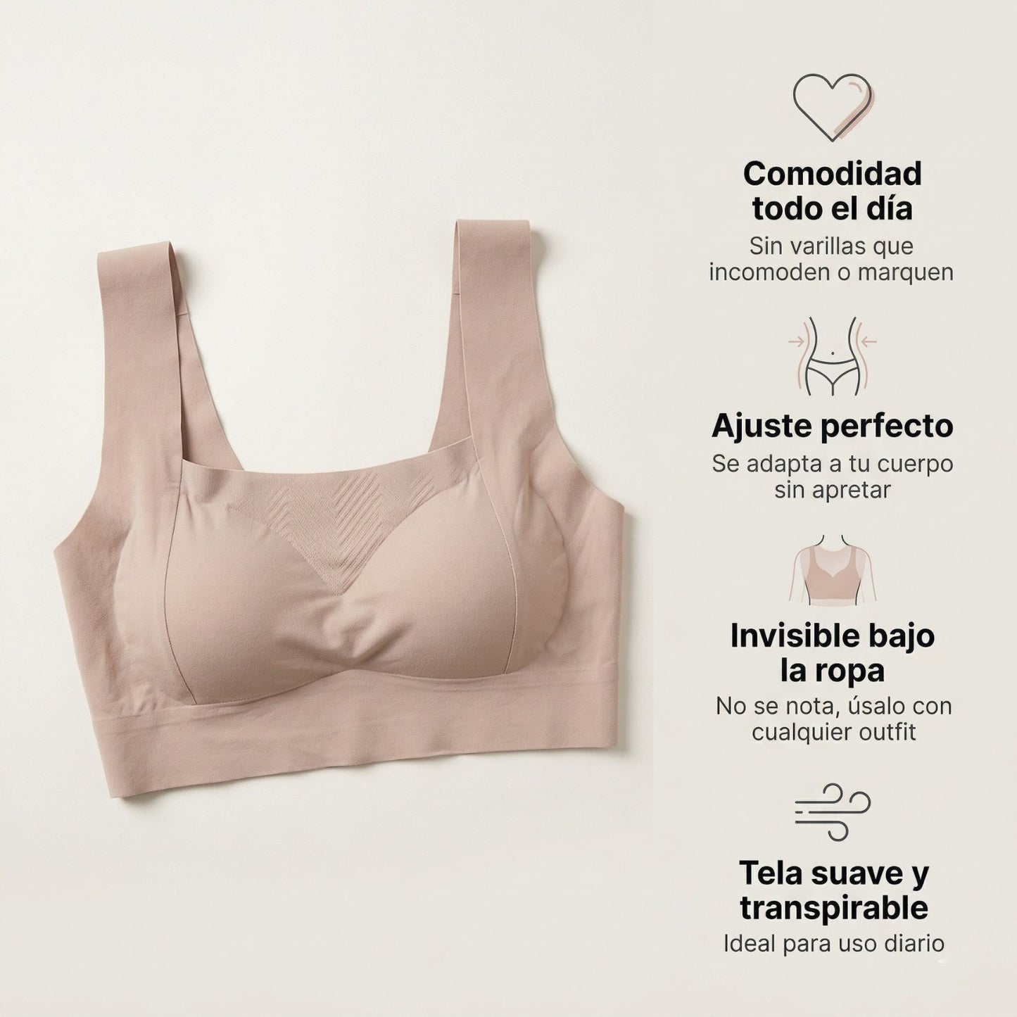 BRASIER REAFIRMANTE SIN VARILLA