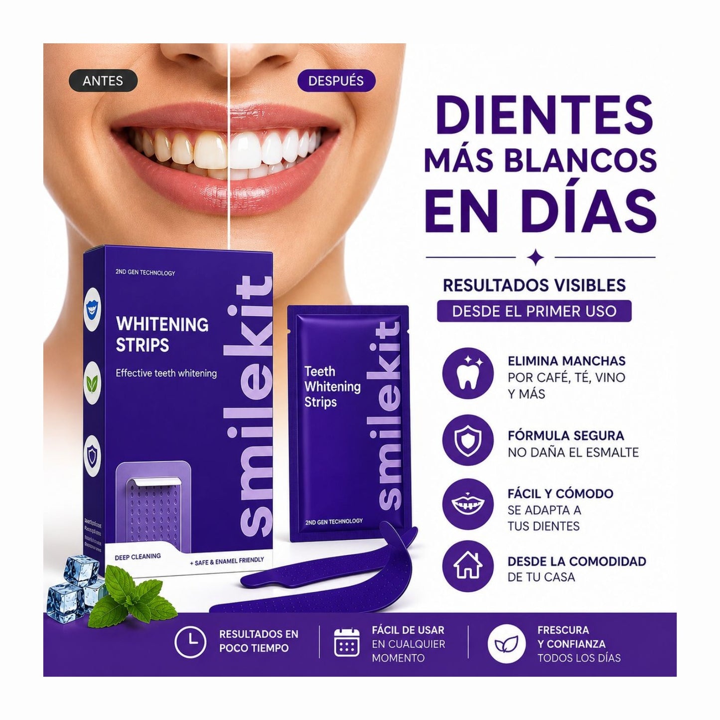 SMILEKIT CINTAS BLANQUEADORAS