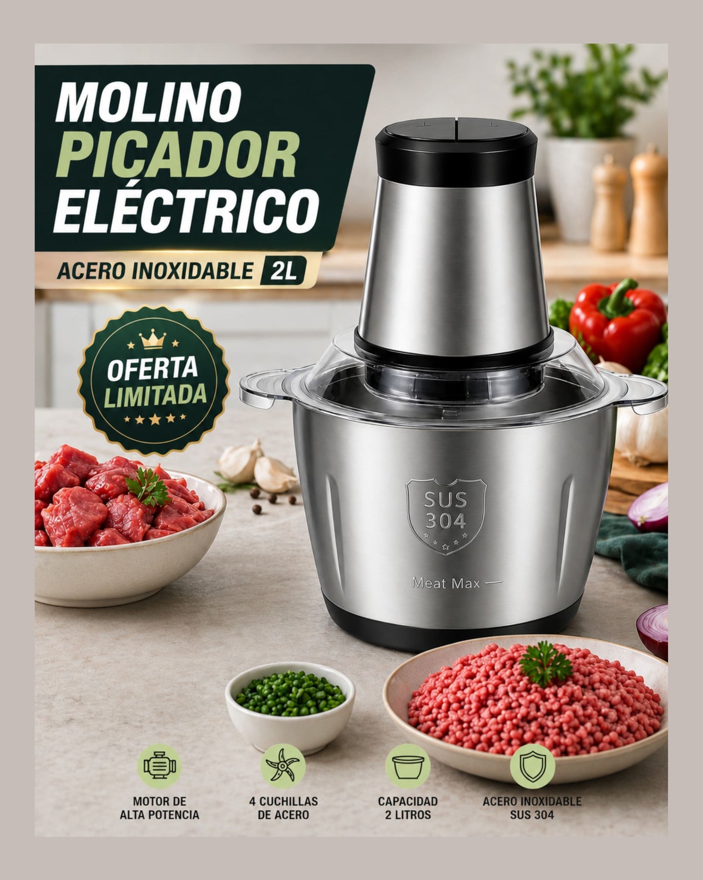 Procesador de Alimentos Multifuncional