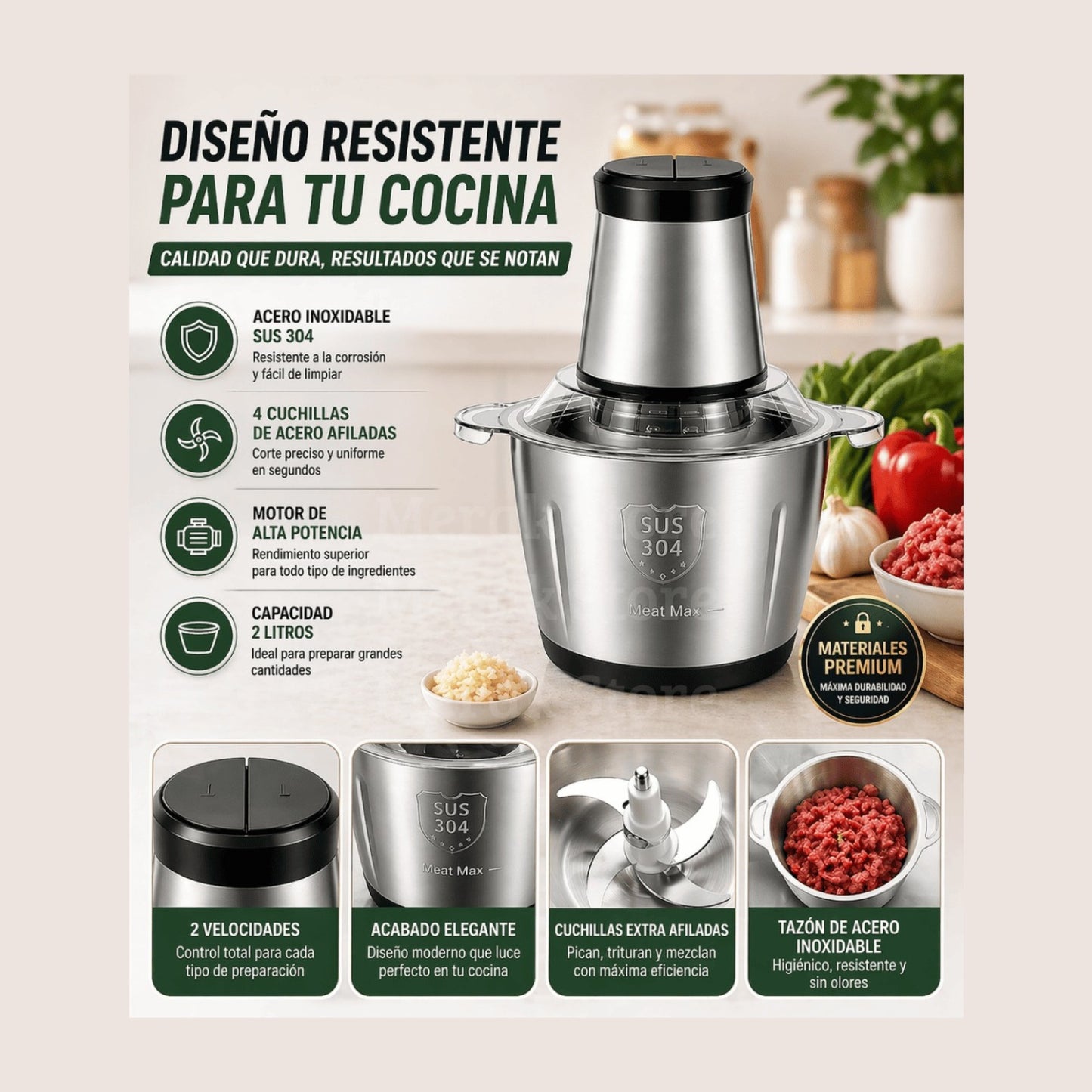 Procesador de Alimentos Multifuncional