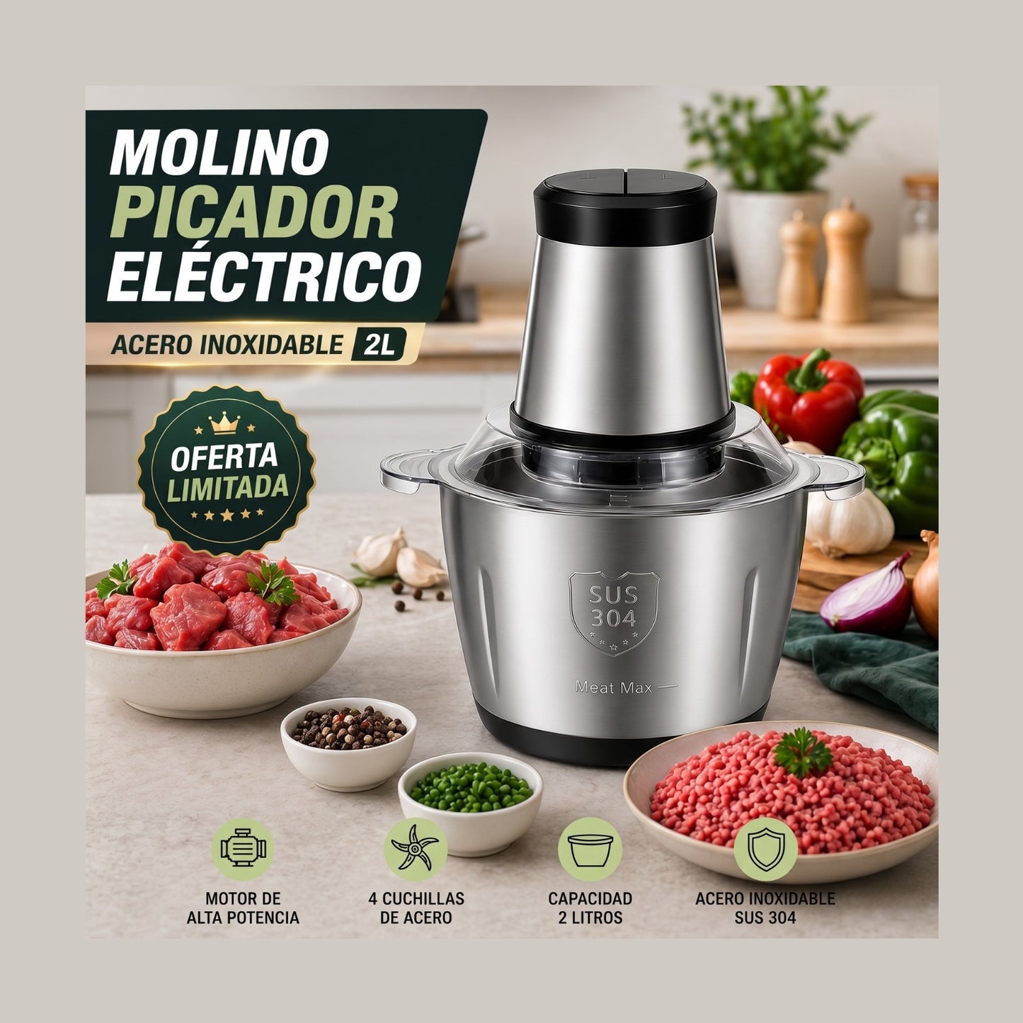 Procesador de Alimentos Multifuncional
