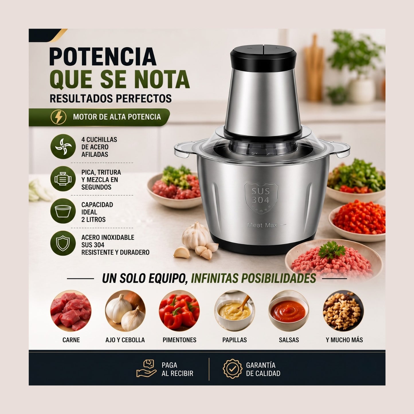 Procesador de Alimentos Multifuncional