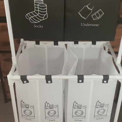 CESTA ORGANIZADORA DE ROPA 2 EN 1